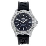 BREITLING - a gentleman's Aeromarine Colt wrist watch. Stainless steel case with calibrated bezel.