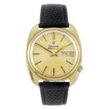 BULOVA - a gentleman's Accutron wrist watch. 18ct yellow gold case, import hallmarked London 1970.