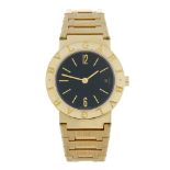 BULGARI - a lady's Bulgari bracelet watch. 18ct yellow gold case. Reference BB 26 GGD, serial P.