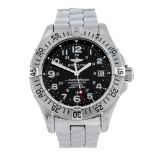 BREITLING - a gentleman's Aeromarine Superocean bracelet watch. Circa 2006. Stainless steel case