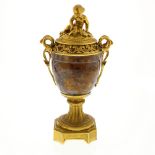 A good ormolu-mounted Blue John cassolet or urn and cover Early 19th century, in the manner of