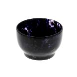 A Blue John bowl. Treak Cliff Blue Vein Of hemispherical form with scattered lilac patches to the