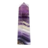 A fluorite obelisk Of simple broadening square section with pyramidal top, the whole with good