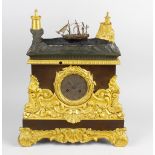 A superb 19th century French automaton clock. Having a 3.5-inch Roman dial, the two-train movement