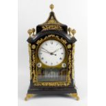 A fine late 18th century ebonised bracket clock with automaton Haswall, London (fl. c. 1780-1794)