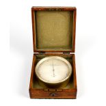 An oak-lacquered brass compensated barometer in oak case Luigi Casella, Maker to the Admiralty &