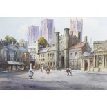 George Goodall (early 20th century)View of Wells cathedralWatercolourSigned8.5 x 12.25 (22 cm x 31