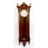 A reproduction twin weight driven 'Vienna' wall clock By Julian stanton, of typical form with