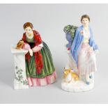 Two Royal Doulton figures. 'Queen Elizabeth The Queen Mother as The Duchess of York' HN3220 numbered