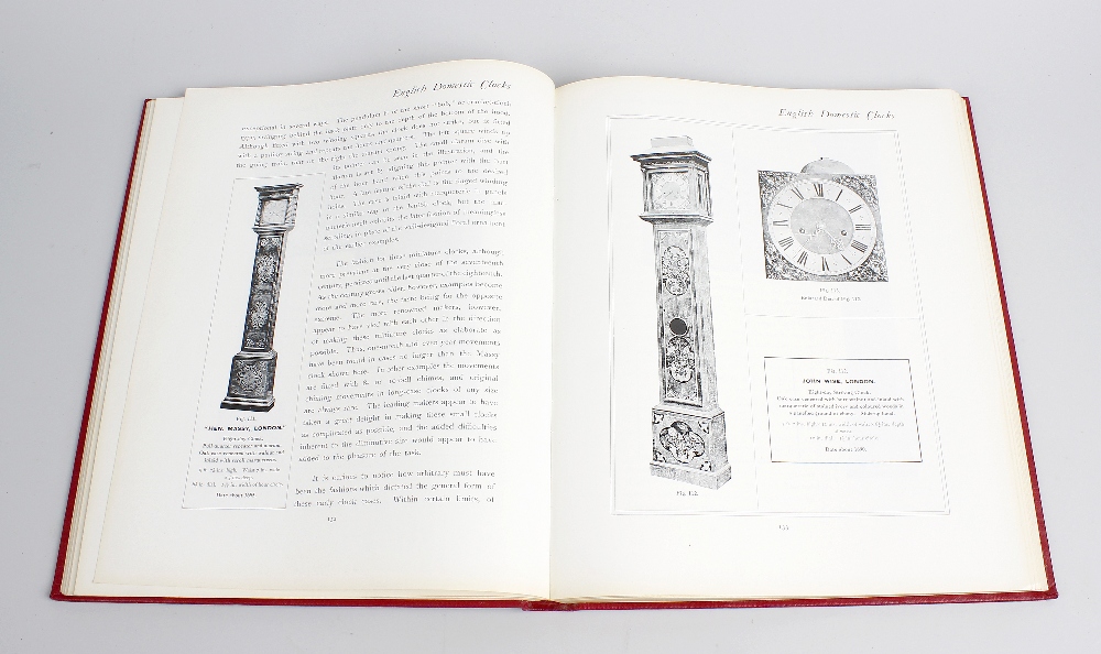 A selection of books relating to clocks. Comprising 'English Domestic Clocks', Herbert Cescinsky &