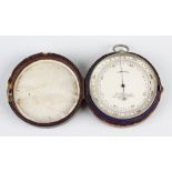 A chromed compensated pocket barometer H. Husbands, 8 St. Augustine's Parade, Bristol, early 20th