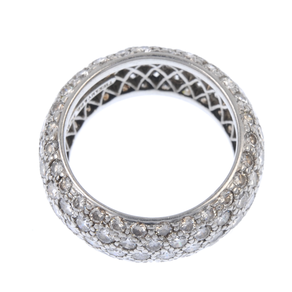 TIFFANY & CO. - a diamond band ring. Designed as five rows of pave-set diamonds. Signed Tiffany & - Image 2 of 3