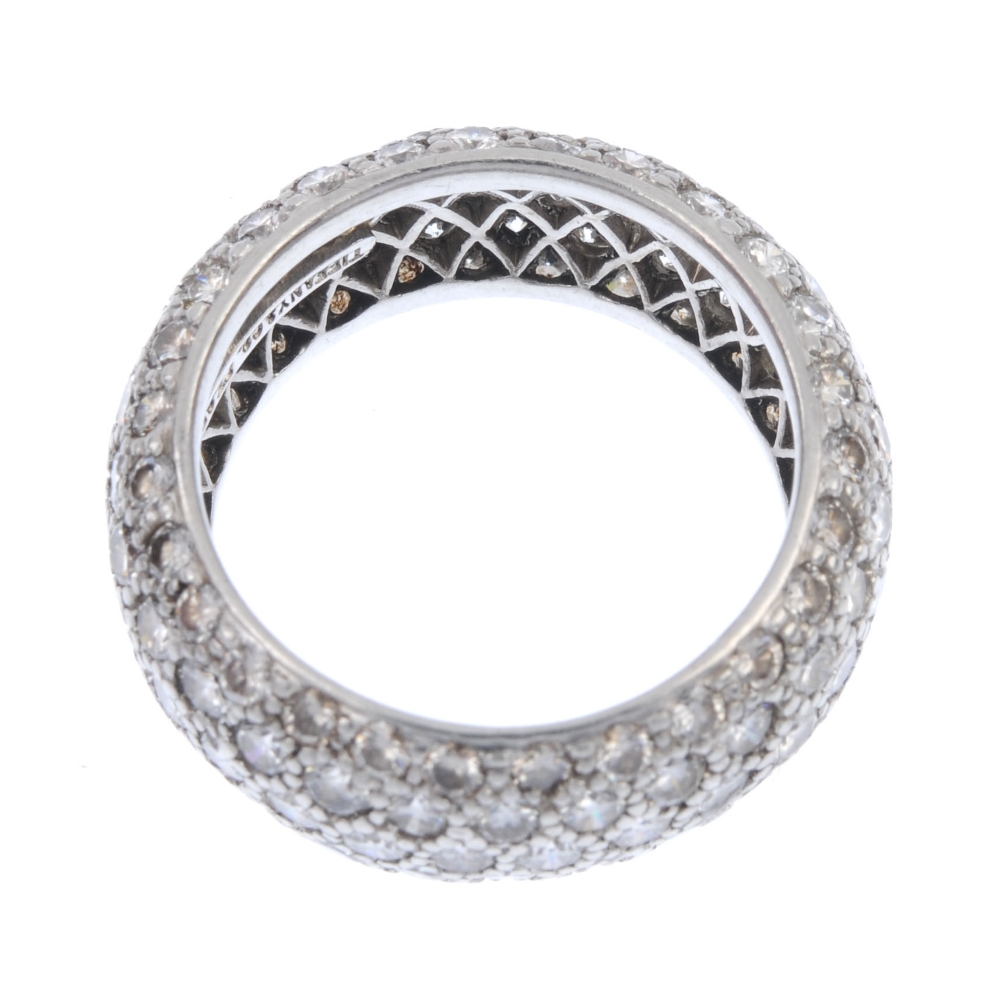 TIFFANY & CO. - a diamond band ring. Designed as five rows of pave-set diamonds. Signed Tiffany & - Image 3 of 3