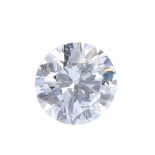 (180626) A brilliant-cut diamond, weighing 0.23ct. Accompanied by report number 5166708202 dated