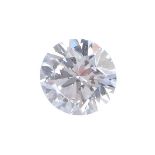 (171736) A brilliant-cut diamond, weighing 0.30ct. Accompanied by report number 5176079221, from the