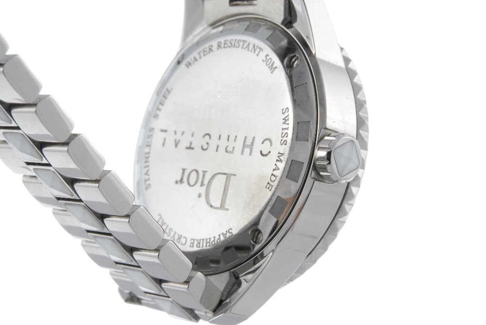 DIOR - a lady's Christal bracelet watch. Stainless steel case with calibrated bezel. Reference - Image 3 of 4