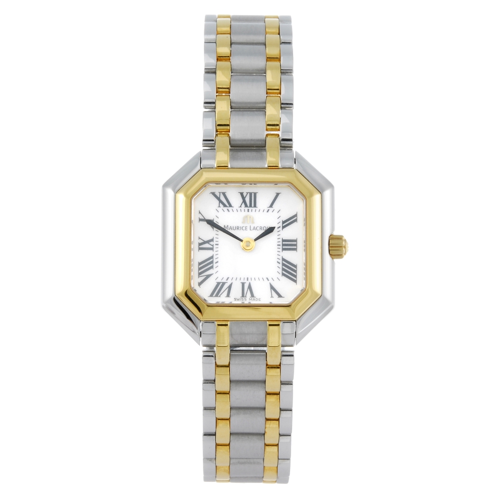 MAURICE LACROIX - a lady's Les Classiques bracelet watch. Stainless steel case with gold plated