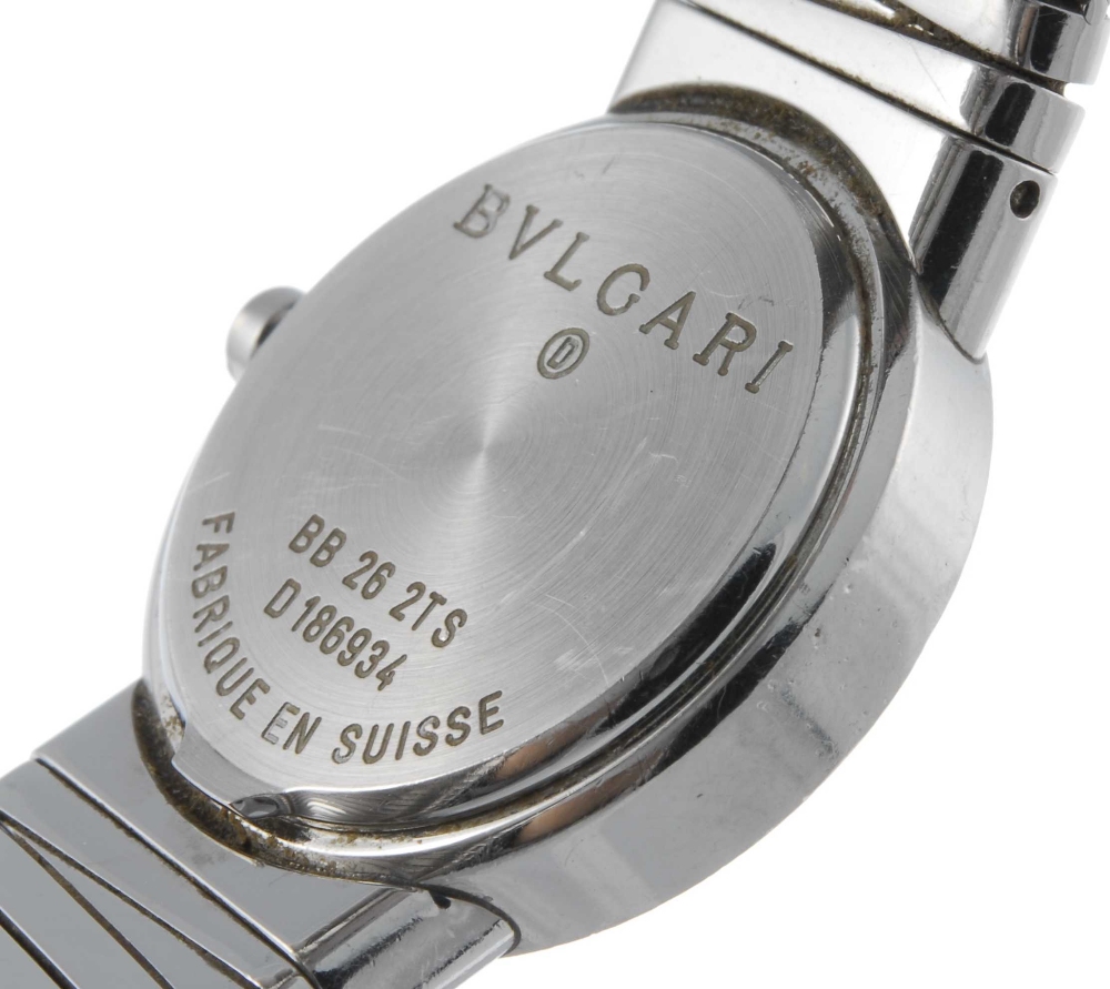 BULGARI - a lady's Tubogas bracelet watch. Stainless steel case. Reference BB 26 2TS, serial - Image 2 of 4