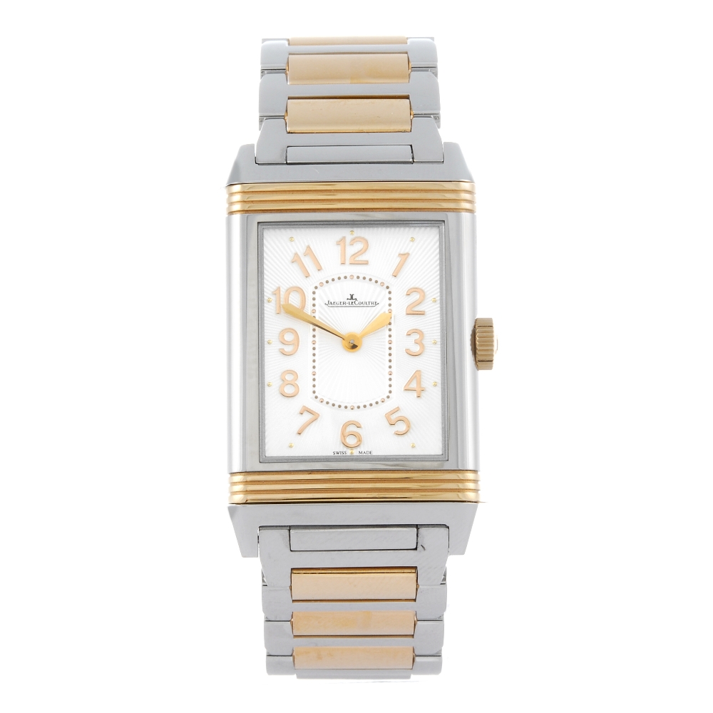 CURRENT MODEL: JAEGER-LECOULTRE - a lady's Grande Reverso Ultra Thin bracelet watch. Bi-metal