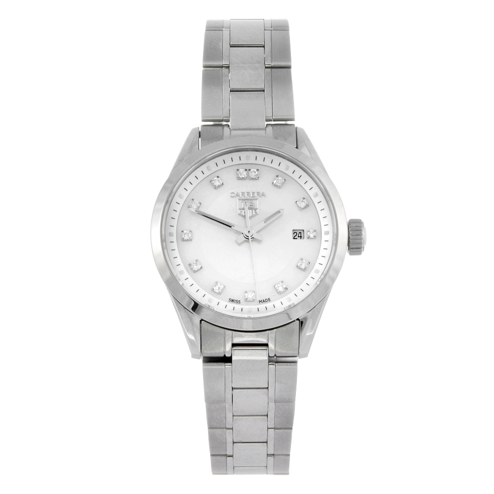 TAG HEUER - a lady's Carrera bracelet watch. Stainless steel case. Reference WV1411, serial EWA6759.