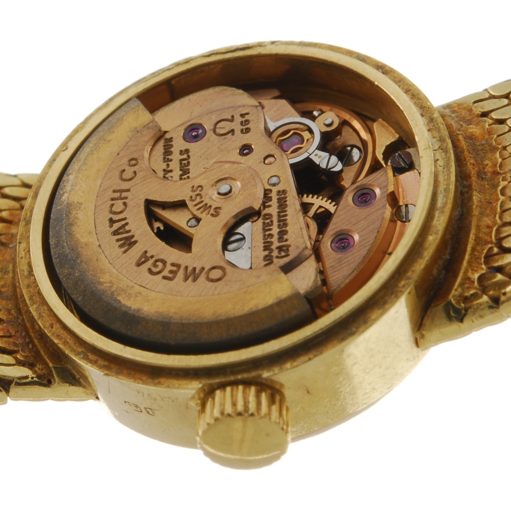 OMEGA - a lady's De Ville bracelet watch. 18ct yellow gold case, hallmarked London 1965. Signed - Image 5 of 5