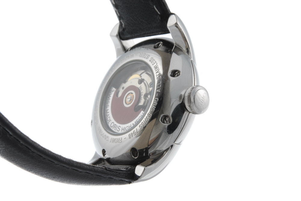 ORIS - a mid-size Artelier Date wrist watch. Stainless steel case with exhibition case back. - Image 3 of 4