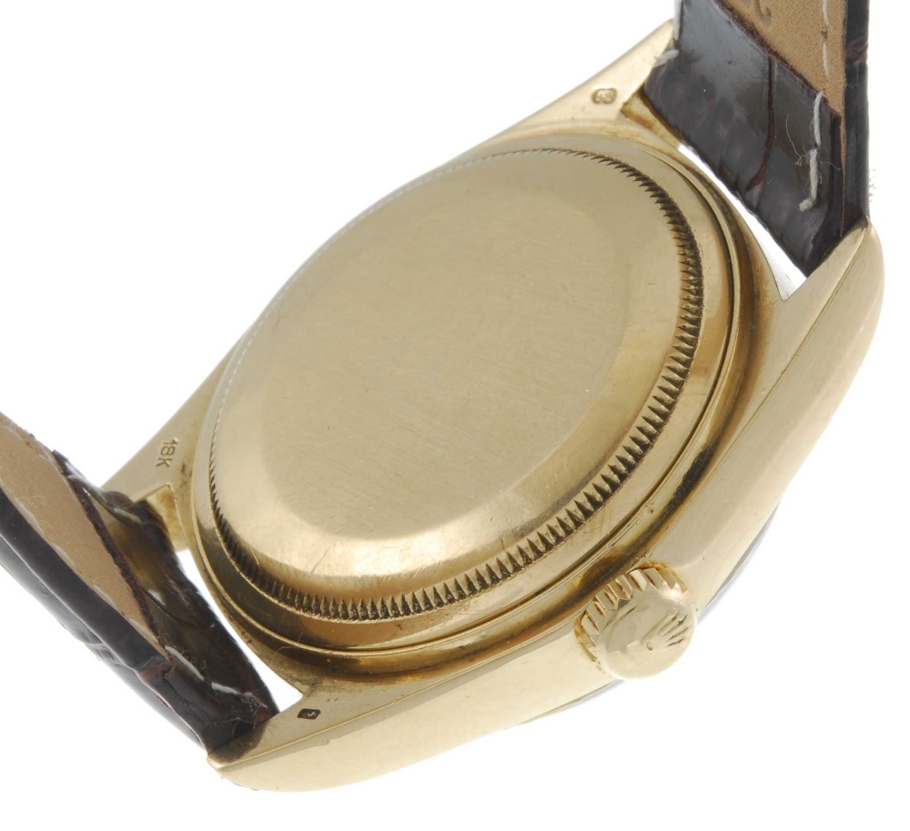 ROLEX - a gentleman's Oyster Perpetual Day-Date wrist watch. Circa 1979. 18ct yellow gold case - Image 2 of 4