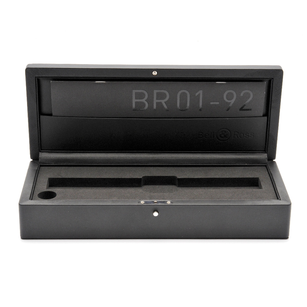 BELL & ROSS - a complete watch box. Outer sleeve shows heavy wear, inner box appears in a pleasant