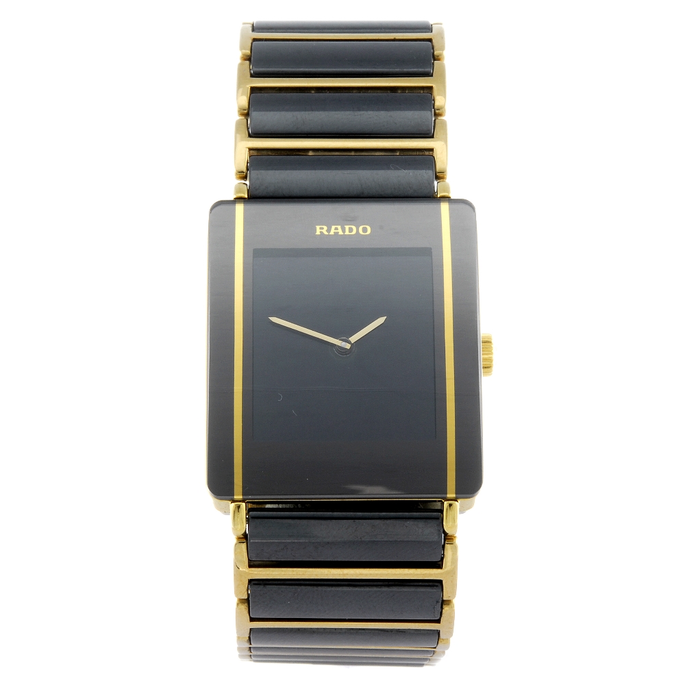 RADO - a gentleman's Integral Multifunction bracelet watch. Ceramic case with stainless steel case