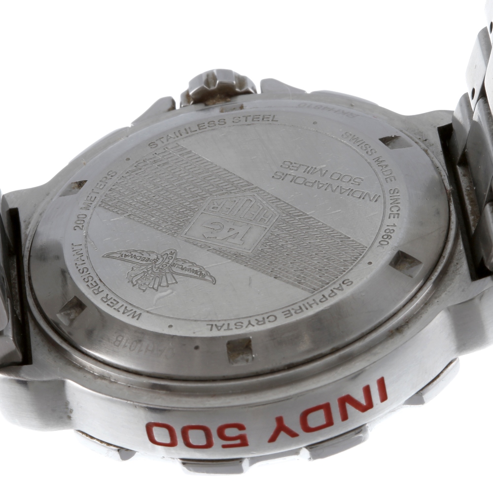 TAG HEUER - a gentleman's Formula 1 Indy 500 chronograph bracelet watch. Stainless steel case with - Image 2 of 4