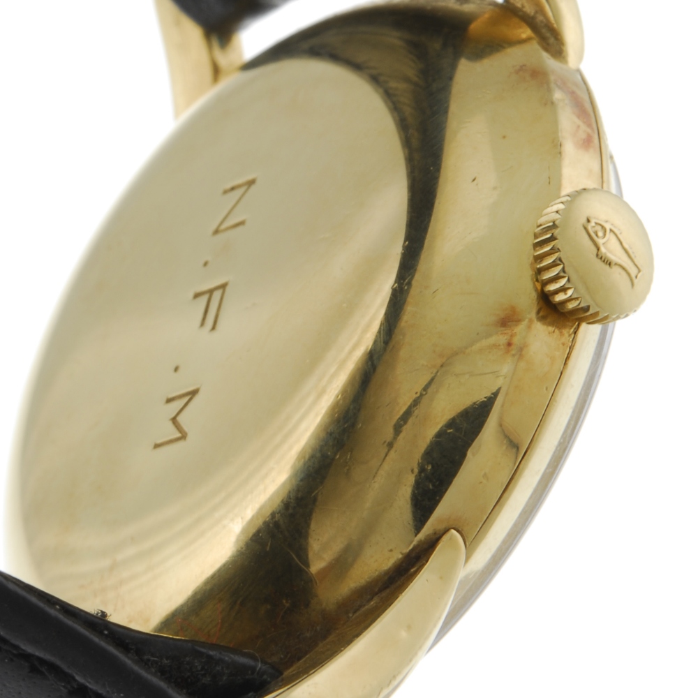 IWC - a gentleman's wrist watch. 18ct yellow gold case, import hallmarked London 1952. Signed - Image 3 of 4