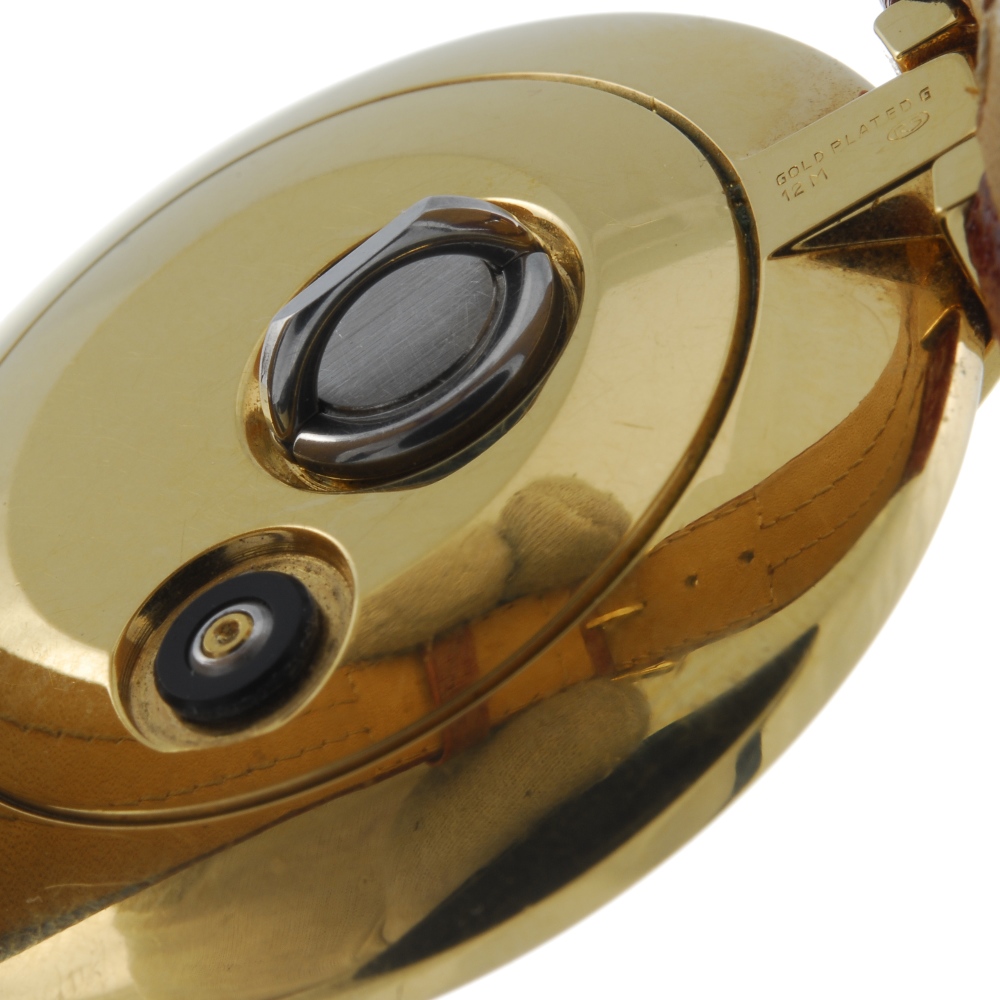 JEAN D'EVE - a Samara wrist watch. Gold plated case with Roman numeral chapter ring bezel. Quartz - Image 3 of 4