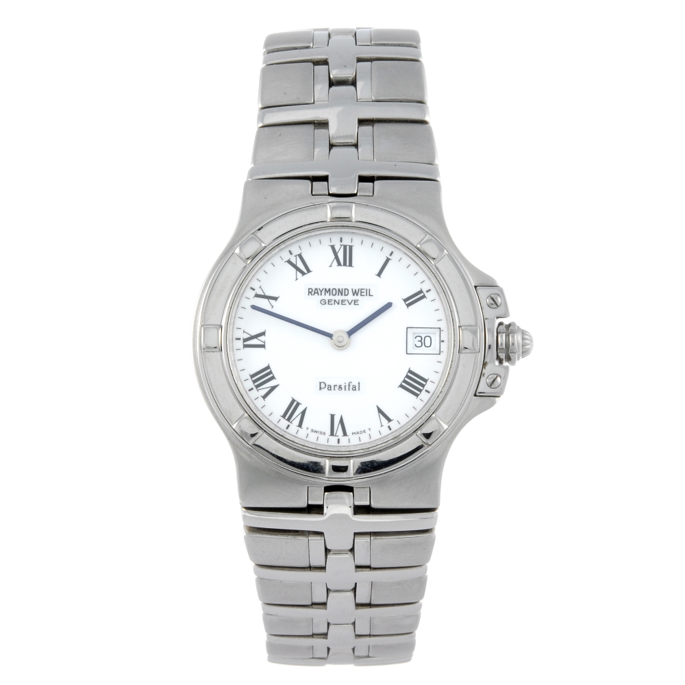RAYMOND WEIL - a gentleman's Parsifal bracelet watch. Stainless steel case. Reference 9571, serial