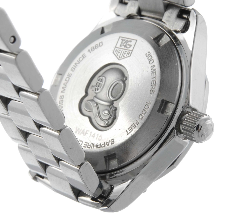 TAG HEUER - a lady's Aquaracer bracelet watch. Stainless steel case with calibrated bezel. Reference - Image 3 of 4