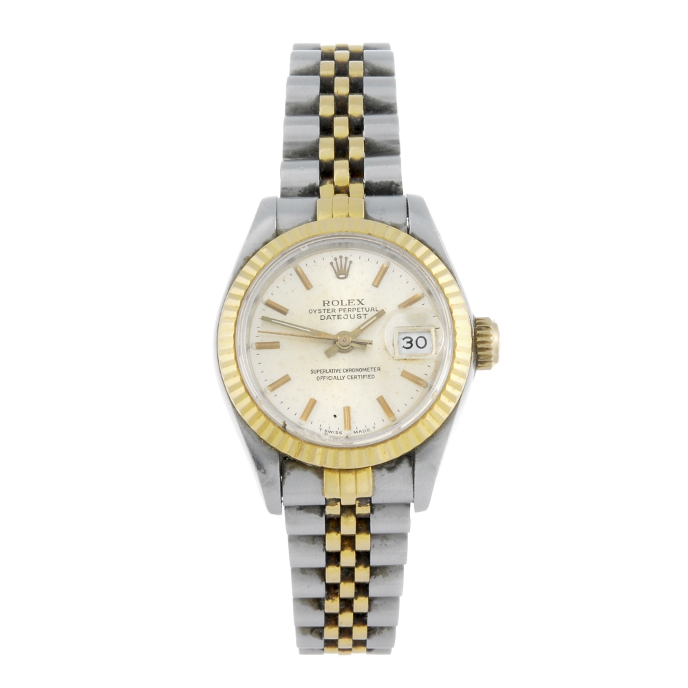ROLEX - a lady's Oyster Perpetual Datejust bracelet watch. Circa 1987. Stainless steel case with