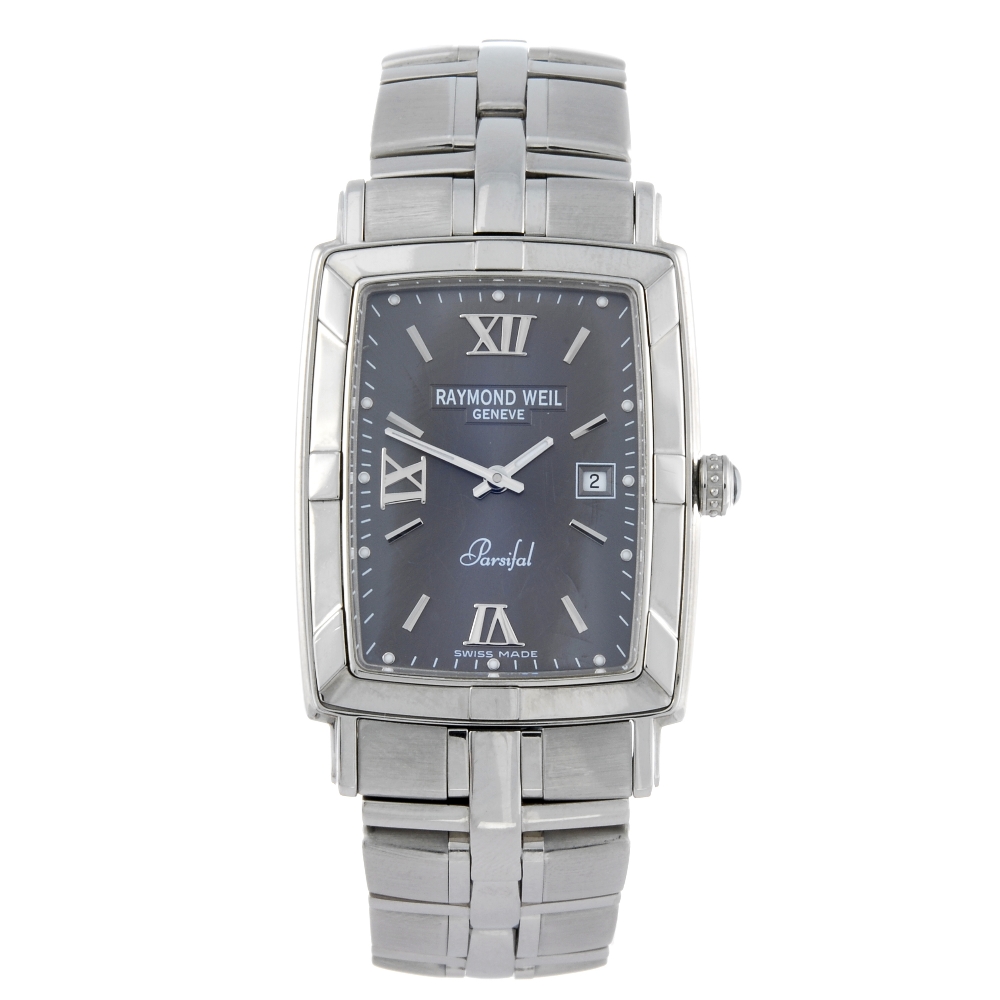 RAYMOND WEIL - a gentleman's Parsifal bracelet watch. Stainless steel case. Reference 9341, serial