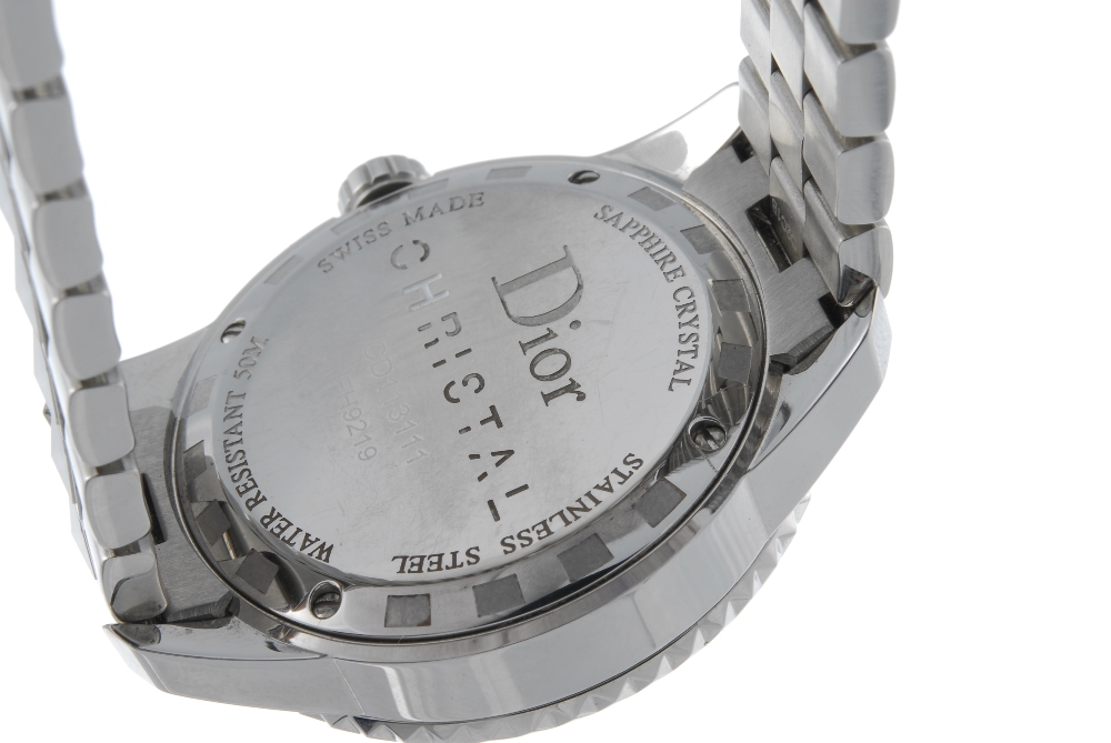 DIOR - a lady's Christal bracelet watch. Stainless steel case with calibrated bezel. Reference - Image 2 of 4