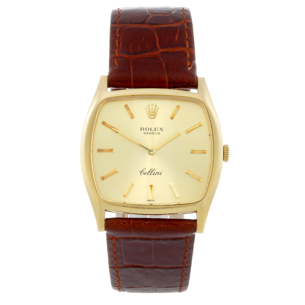 ROLEX - a Cellini wrist watch. Circa 1975. 18ct yellow gold case. Reference 3805, serial 4280952.