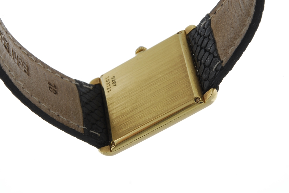 PIAGET - a gentleman's wrist watch. Yellow metal case, hallmarked 0,750 with poincon. Reference - Image 2 of 4