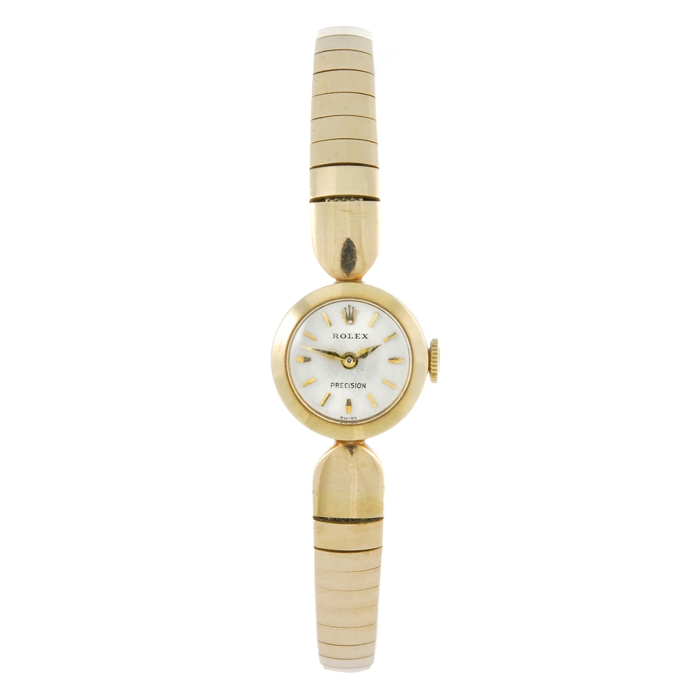 ROLEX - a lady's bracelet watch. 9ct yellow gold case, hallmarked London 1961. Numbered 16042.