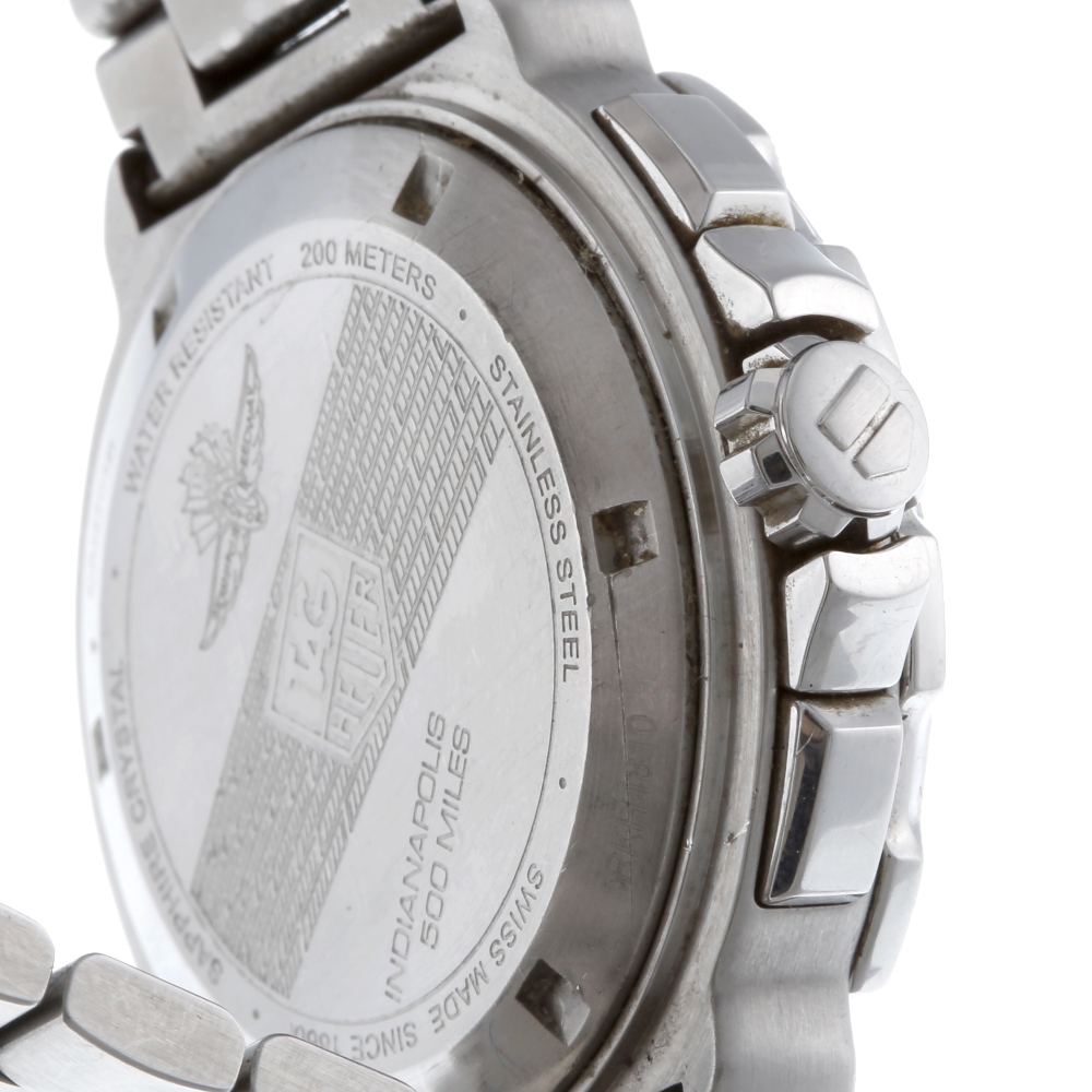 TAG HEUER - a gentleman's Formula 1 Indy 500 chronograph bracelet watch. Stainless steel case with - Image 3 of 4