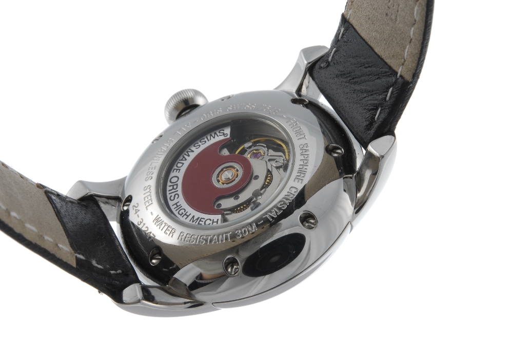 ORIS - a mid-size Artelier Date wrist watch. Stainless steel case with exhibition case back. - Image 2 of 4