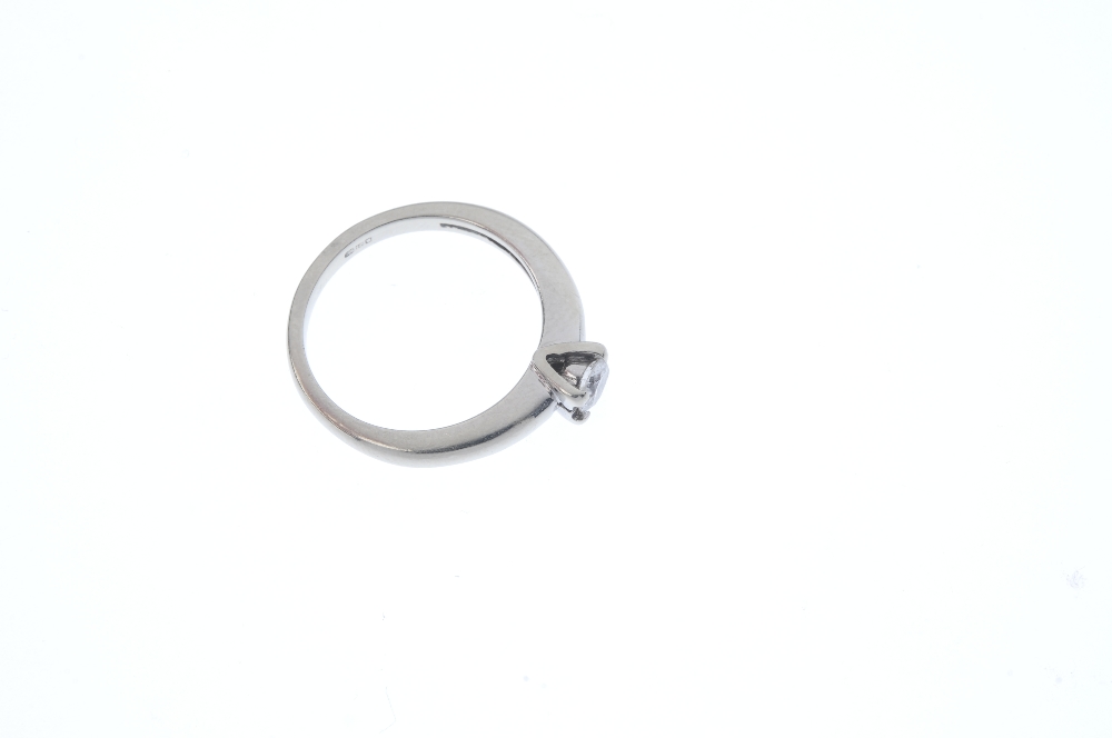 An 18ct gold diamond single-stone ring. The brilliant-cut diamond, to the tapered band. Estimated - Image 3 of 4