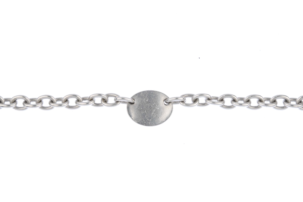 TIFFANY & CO. - a bracelet. Designed as a central oval panel with 'Please return to Tiffany & Co. - Image 2 of 3