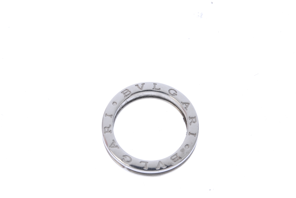 BULGARI - a 'B.Zero1' band ring. The plain band, with raised border, to the Bulgari logo sides. - Image 2 of 3