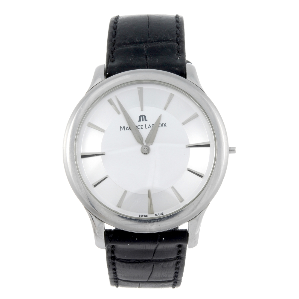 MAURICE LACROIX - a gentleman's Les Classiques wrist watch. Stainless steel case. Reference