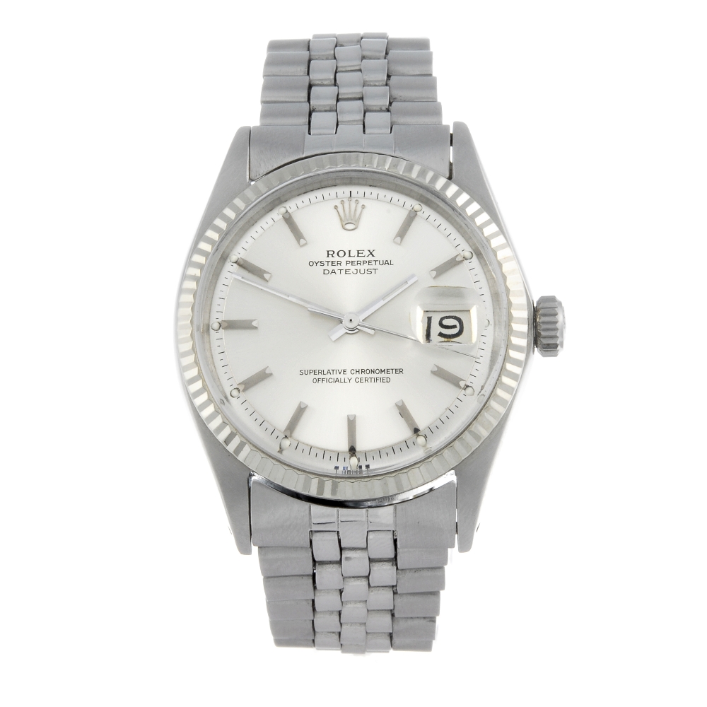 ROLEX - a gentleman's Oyster Perpetual Datejust bracelet watch. Circa 1968. Stainless steel case