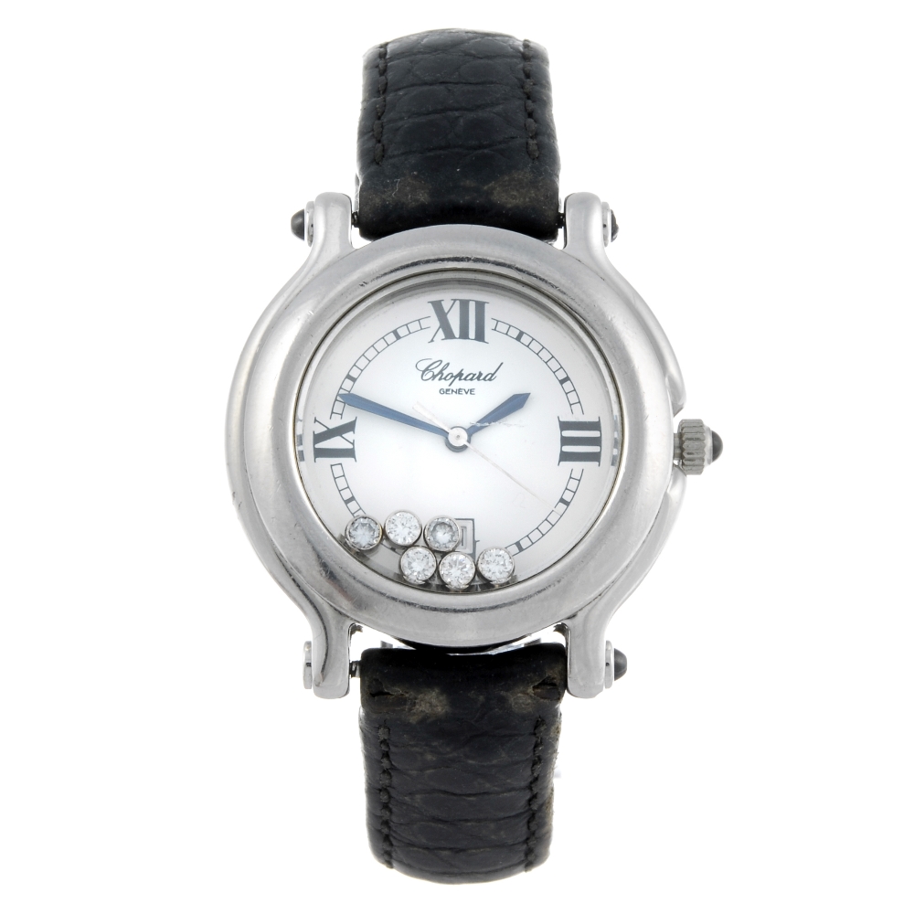 CHOPARD - a lady's Happy Sport wrist watch. Stainless steel case. Reference 8236, serial 387557.