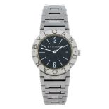 BULGARI - a lady's Bulgari bracelet watch. Stainless steel case. Reference BB 26 SS, serial D372561.