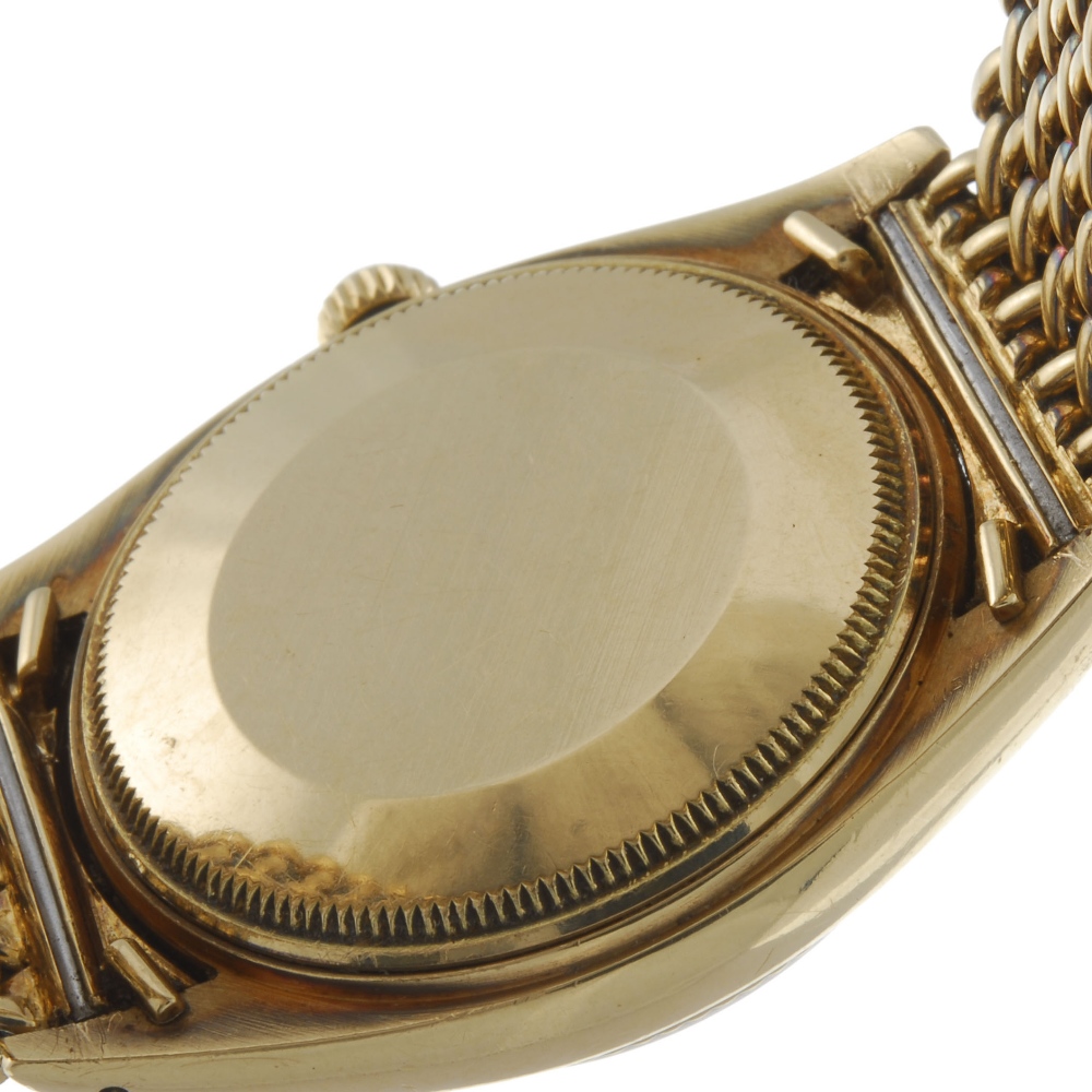 ROLEX - a gentleman's Oyster Perpetual Date bracelet watch. Circa 1981. 18ct yellow gold case with - Image 2 of 4